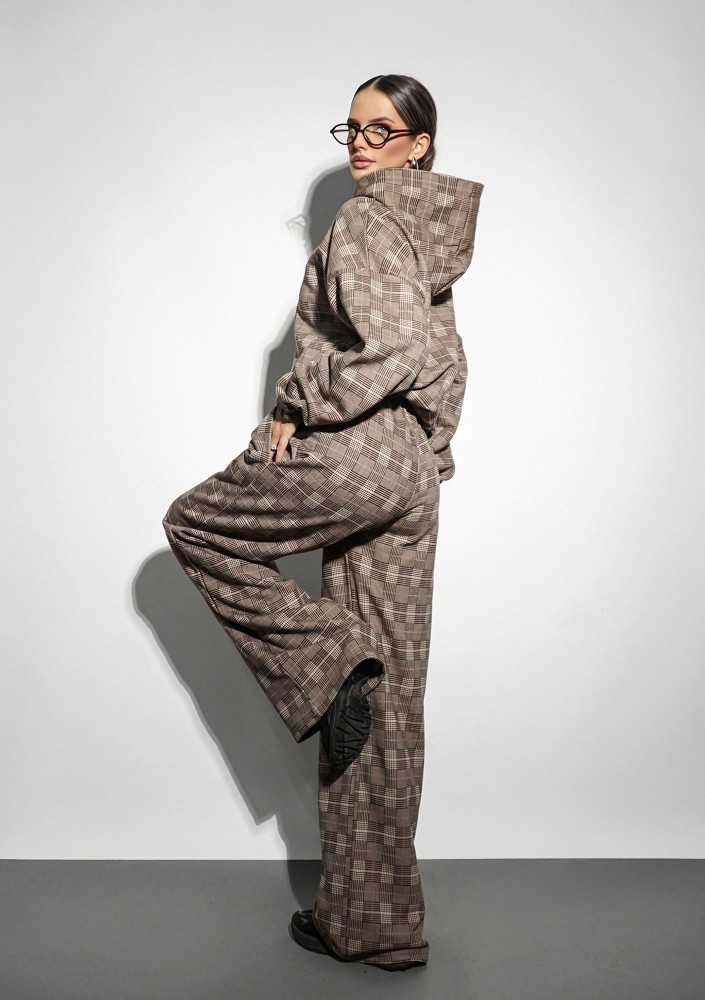 Clyde - Checked sweatpants