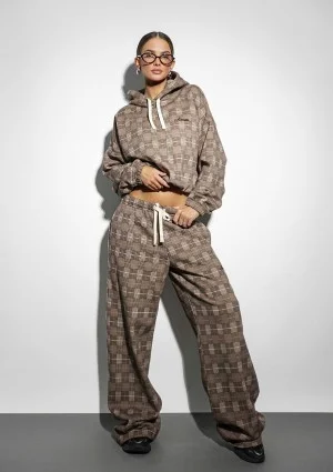 Clyde - Checked sweatpants