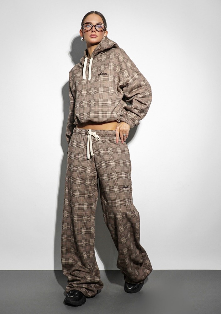 Clyde - Checked sweatpants