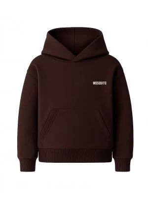 Pure - Dark chocolate brown kids hoodie