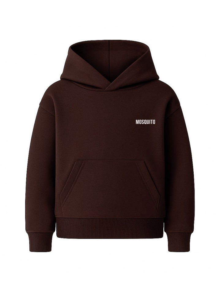 Pure - Bluza dziecięca z kapturem Dark Chocolate