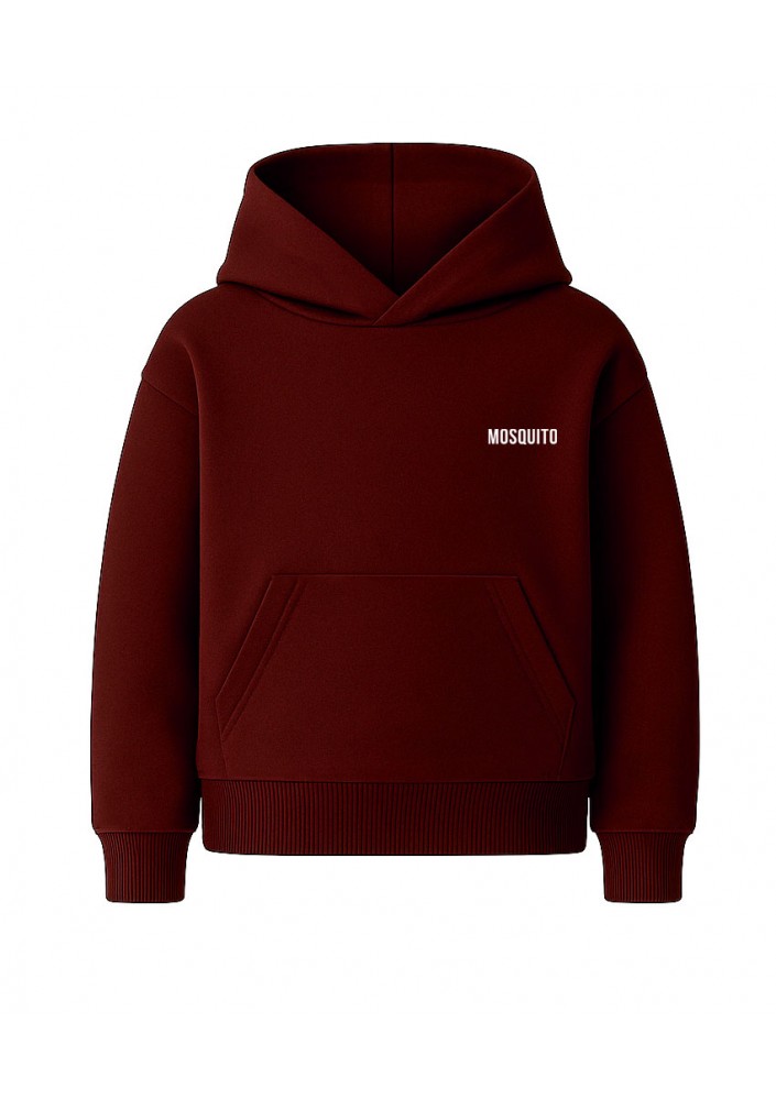 Pure - Deep cherry red kids hoodie