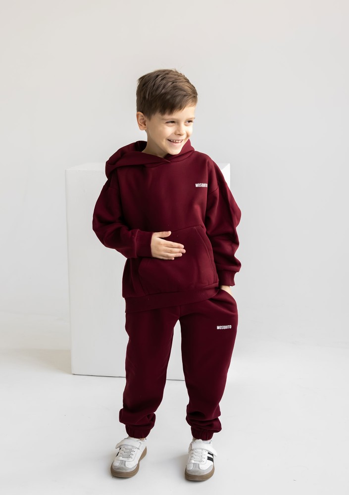 Pure - Kids sweatpants Deep Cherry