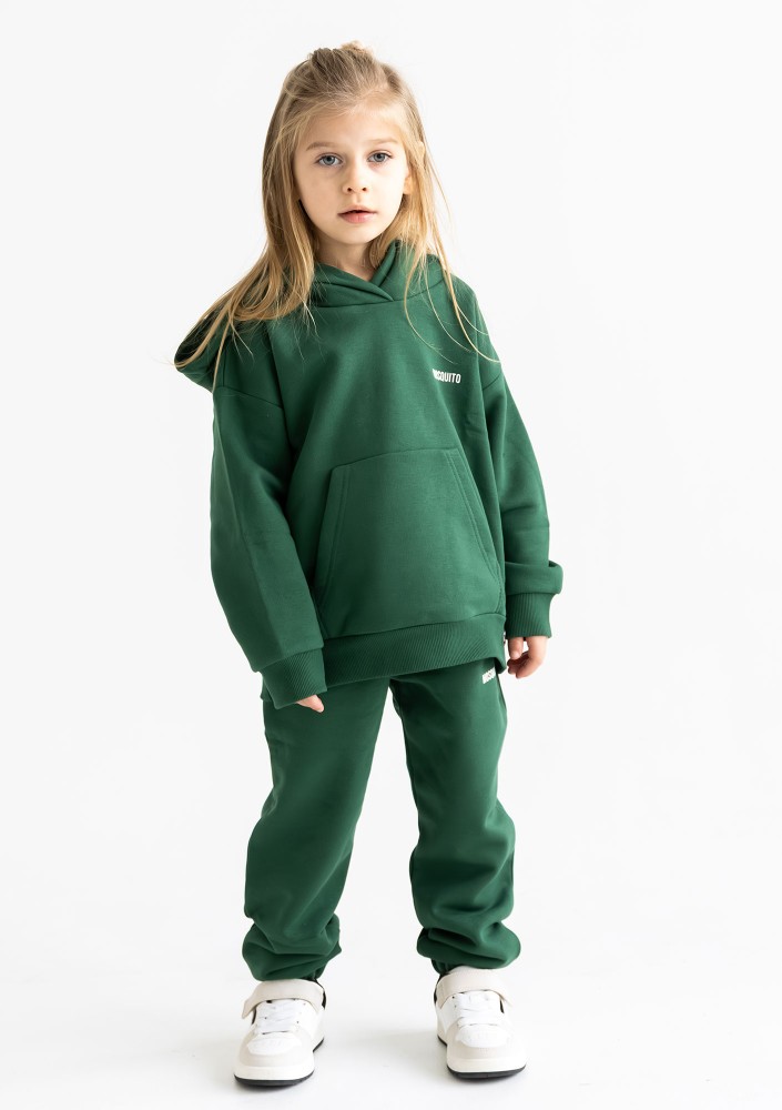 Pure - Hunter green kids hoodie