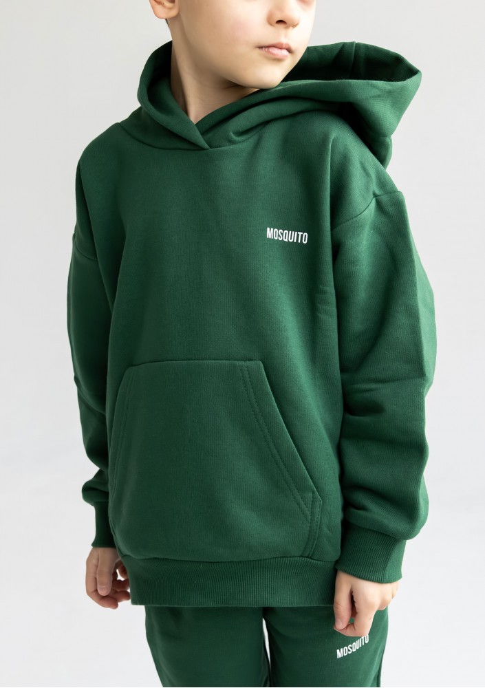 Pure - Hunter green kids hoodie