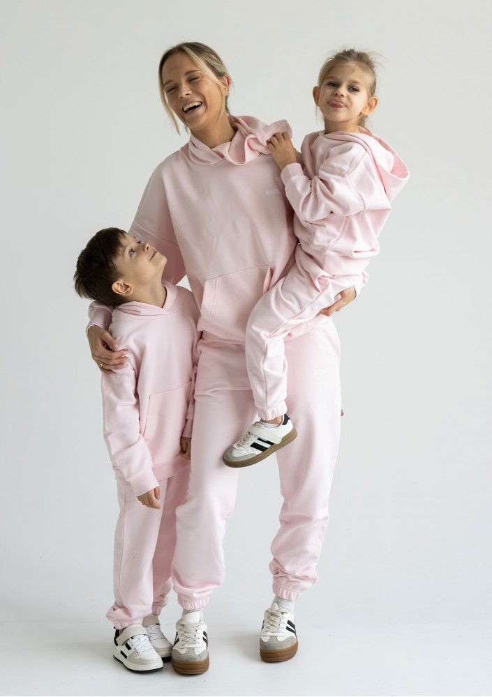 Pure - Pastel pink kids sweatpants