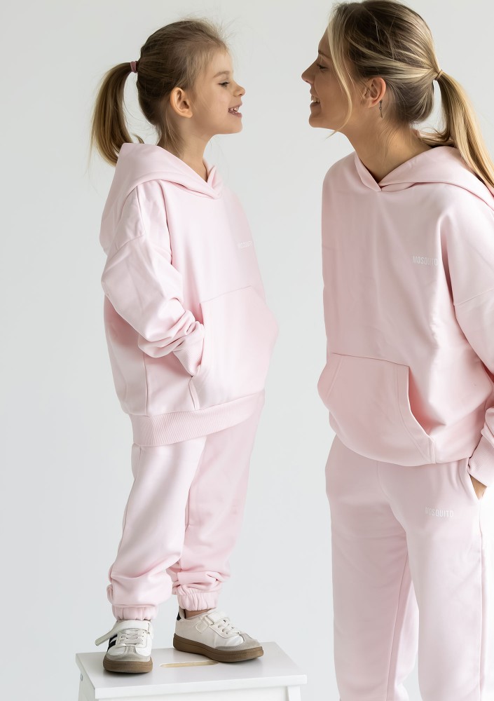 Pure - Bluza dziecięca z kapturem Pastel Pink