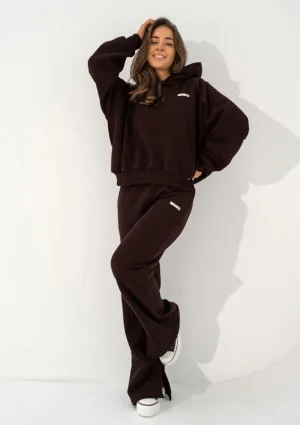 Levi - Bluza kangurka z reglanowym rękawem Dark Chocolate