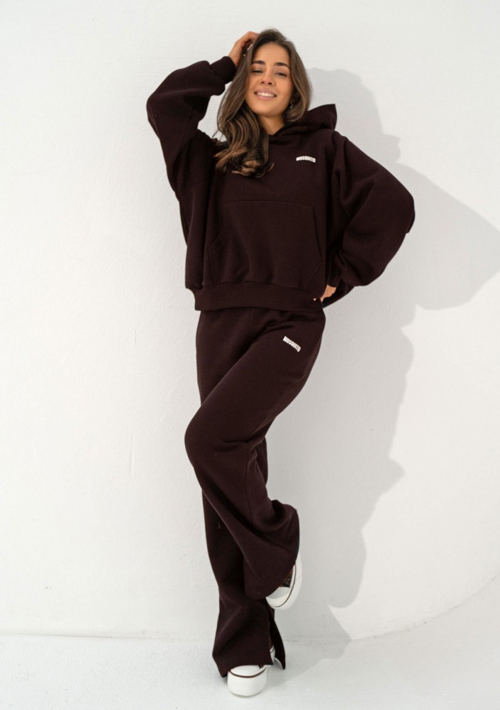 Levi - Dark chocolate brown hoodie