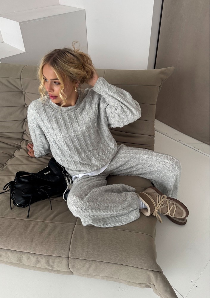 Milu - Grey knitted pants