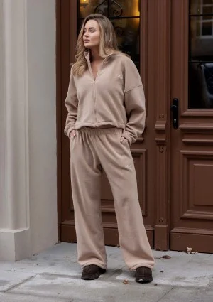 Glide - Latte beige microfleece pants