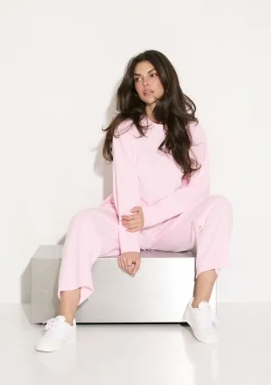 Halo - Pastel pink velvet longsleeve