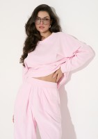Halo - Longsleeve welurowy Pastel Pink