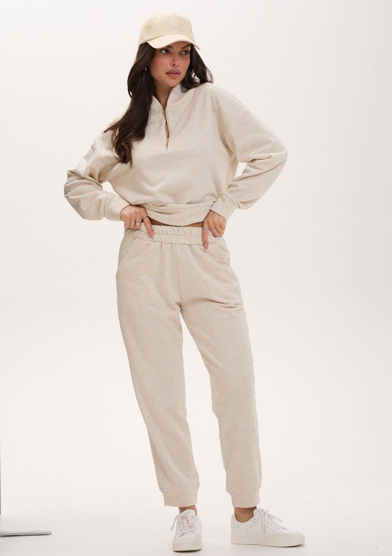 Court - Spodnie dresowe Beige Melange