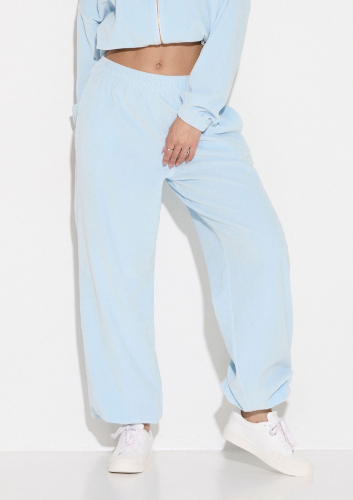 Lush - Baby blue velvet sweatpants
