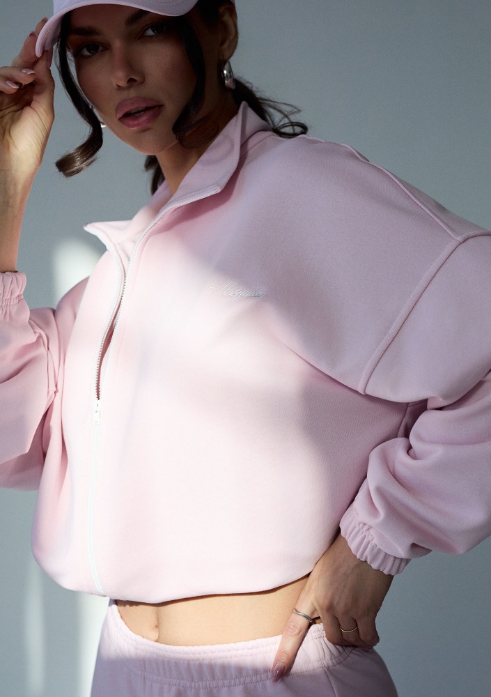 Glide - Bluza na zamek Pastel Pink
