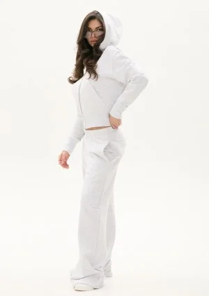 Roxy - Wide melange grey sweatpants