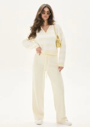 Nemi Soft - Yellow knitted pants