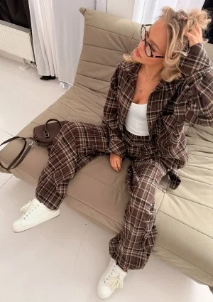 Duty - Brown checked flannel pants