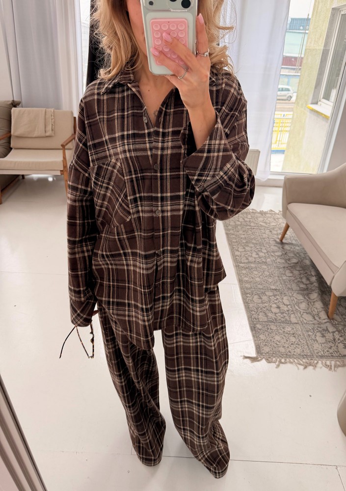 Duty - Brown checked flannel pants