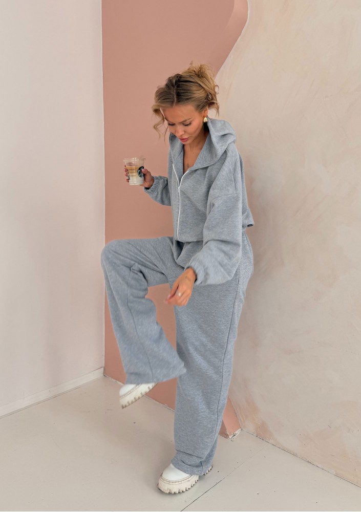 Axis - Kombinezon dresowy oversize Grey Melange