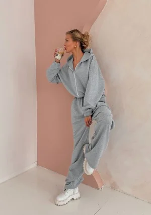 Axis - Melange grey oversized jumpsuit