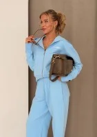 Roxy - Krótka bluza rozpinana z kapturem Baby Blue