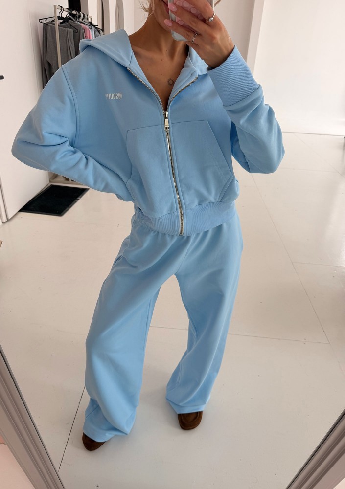 Roxy - Szerokie spodnie dresowe Baby Blue