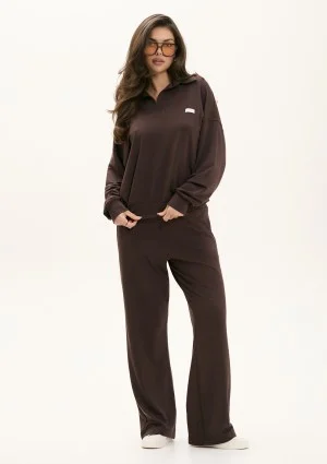 Dash - Dark chocolate brown cotton sweatpants