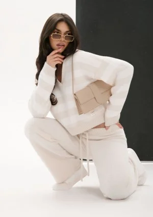 Nemi Soft - Beige knitted pants