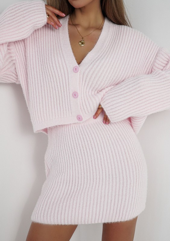 Coco Soft - Pink knitted cardigan