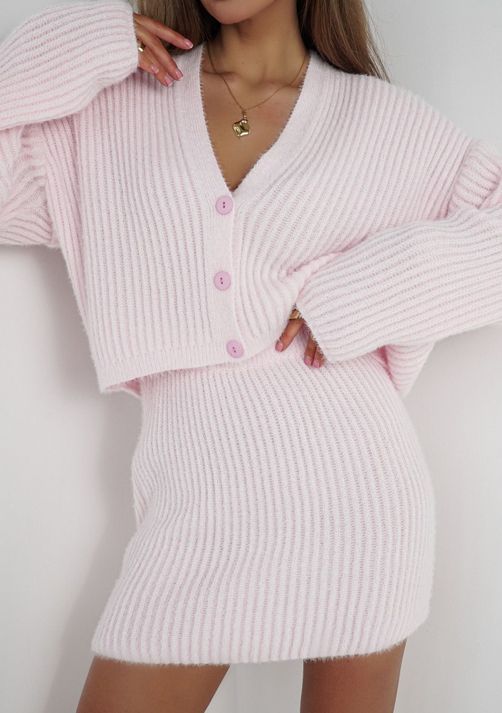 Coco Soft - Pink knitted cardigan