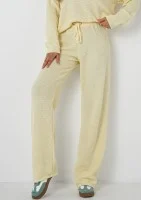 Misti - Yellow waffle weaved pants