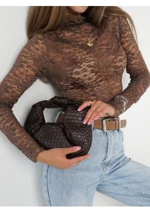 Lace - Latte beige lace top