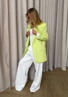Zura - Lime green oversize blazer