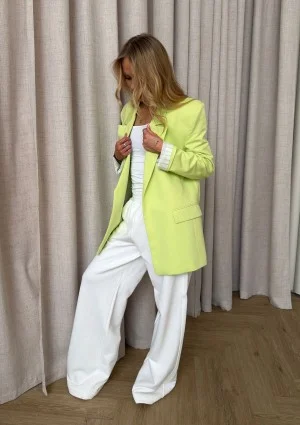 Zura - Lime green oversize blazer