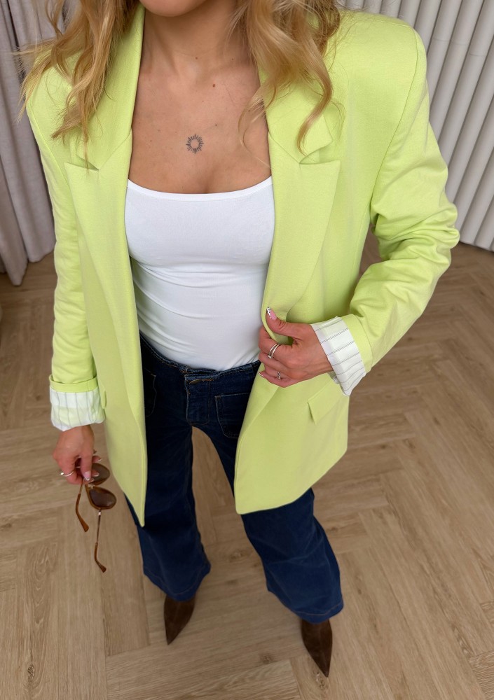 Zura ? - Marynarka damska oversize Limonkowa