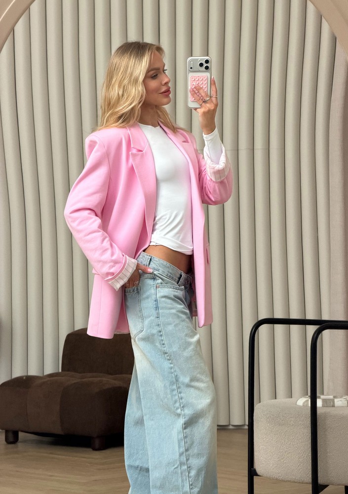 Zura - Pink oversize blazer
