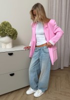 Zura - Marynarka damska oversize Różowa