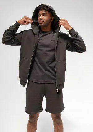 Pure - Men's graphite zipped hoodie
