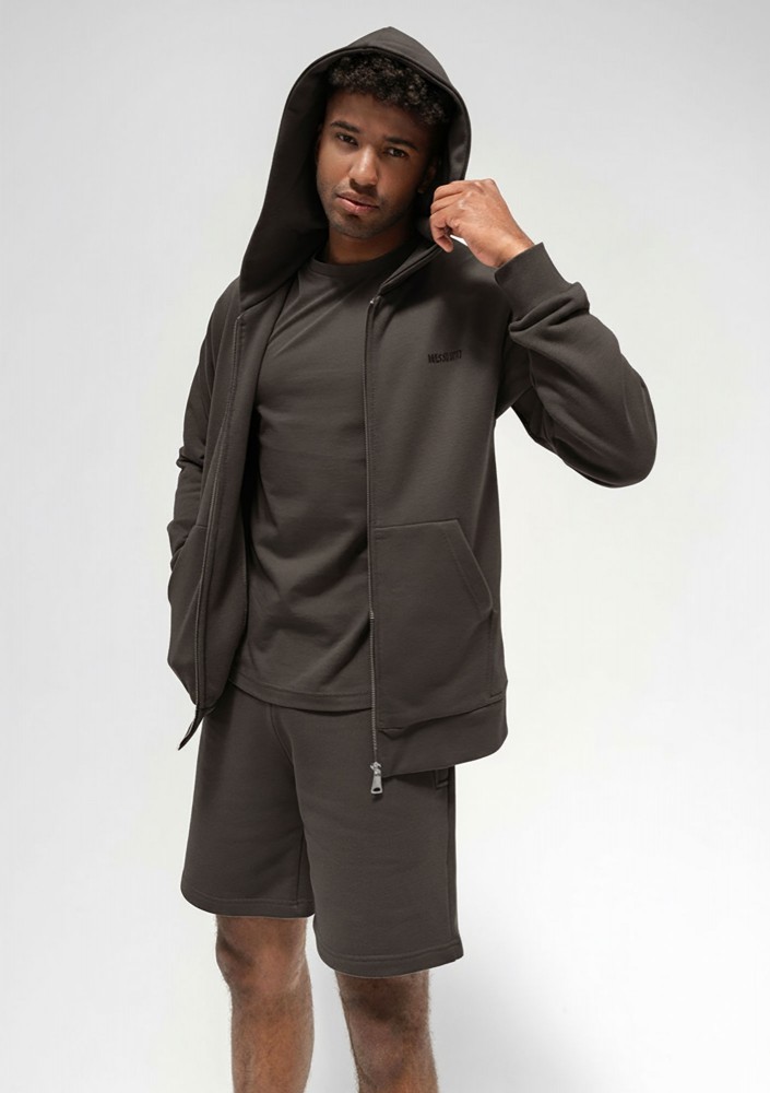 Pure - Men's graphite zipped hoodie