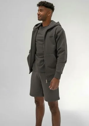 Pure - Men's graphite zipped hoodie