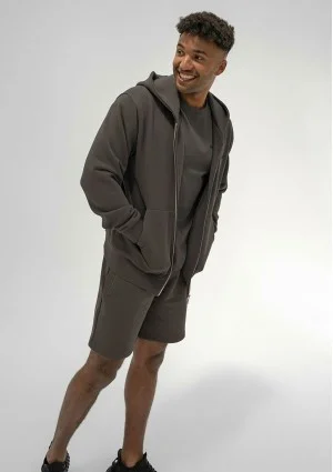 Pure - Men's graphite zipped hoodie