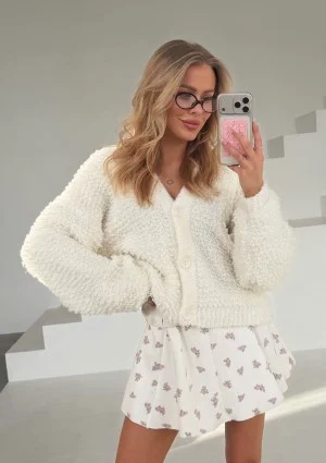 Olly - Powder flowers printed mini skirt