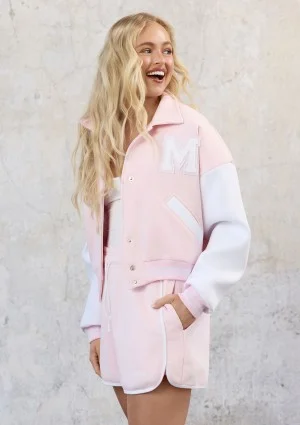 Preppy - Szorty dresowe z lamówką Pastel Pink