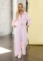 Cano - Wide pastel pink frotte sweatpants