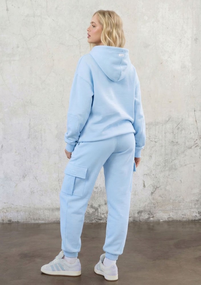 Travel - Spodnie dresowe cargo Baby Blue