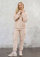 Travel - Spodnie dresowe cargo Sand Beige