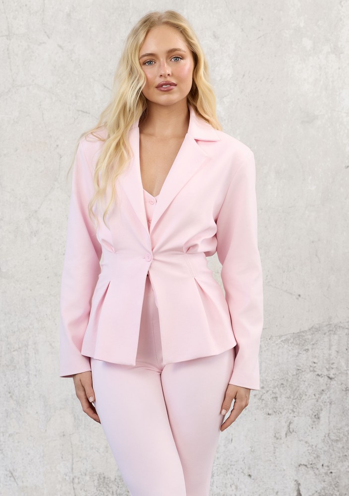 Savi - Pink slim fit jacket