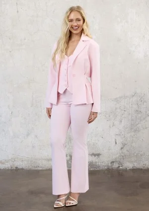 Savi - Pink bootcut trousers